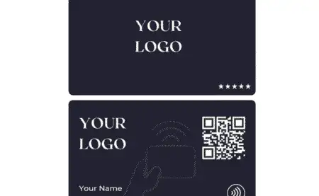 Virtual Business Card With NFC & QR Code