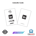 NFC Linkedin Business Card-White and Black-Simple