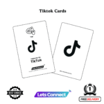 NFC TikTok Business Card-Titan White and Black-Simple