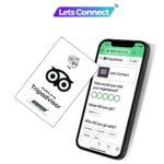 NFC Tripadvisor Review Cards-Titan White and Black -Simple