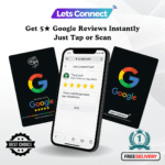 NFC Google Review Cards-Black and Titan White-Simple