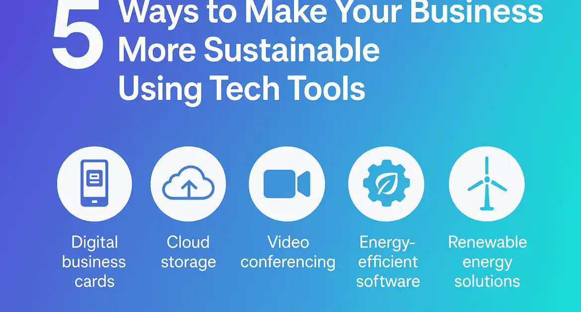 5 Ways To Make Your Business More Sustainable Using Tech Tools Min