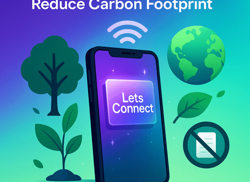 How Digital Business Cards Reduce Carbon Footprint Min