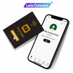 NFC Youtube Business Card-Black and Gold-Simple