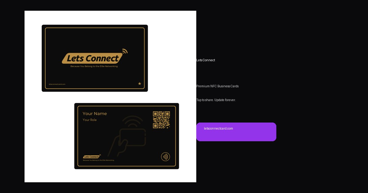 Business Cards in Derby | NFC + QR | Lets Connect