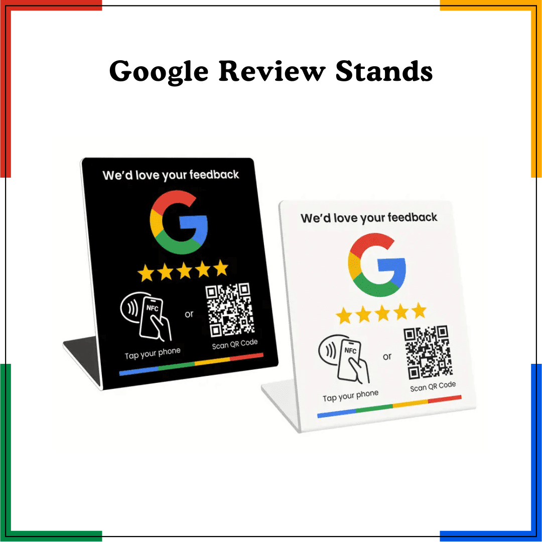 Google Rups Stand Google Review Stands with NFC & QR Code | India