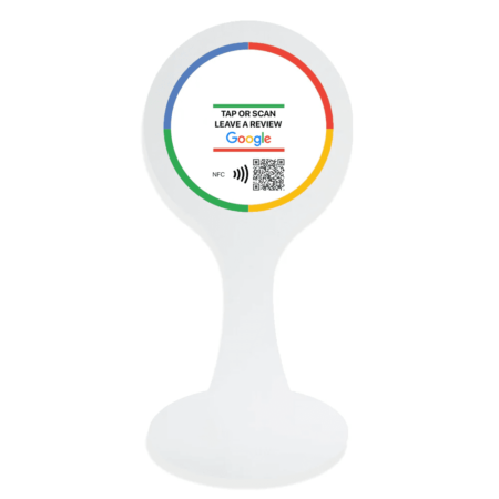 Acrylic Display Table Talker Google Review NFC Tag frosted