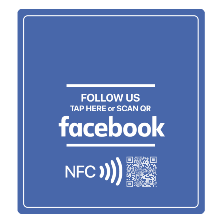 Facebook Square NFC TAG 200mm