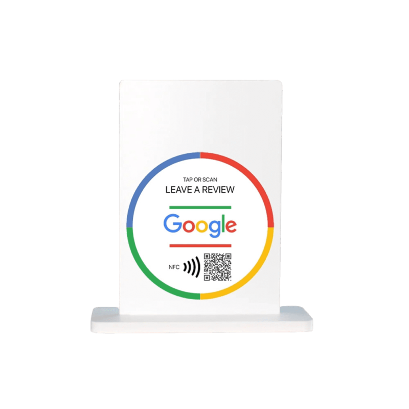 Google Review Table Talkers NFC Tag & QR Code