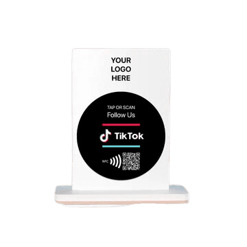 TikTok NFC Tag Table Talkers rectangle