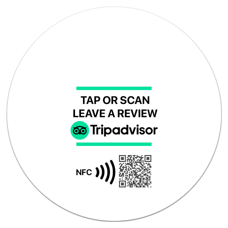 TripAdvisor Review NFC TAG Increase your reviews