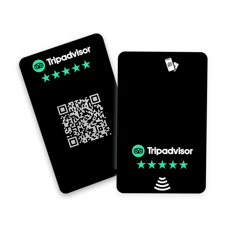 Tripadvisor Review Card Black NFC Card