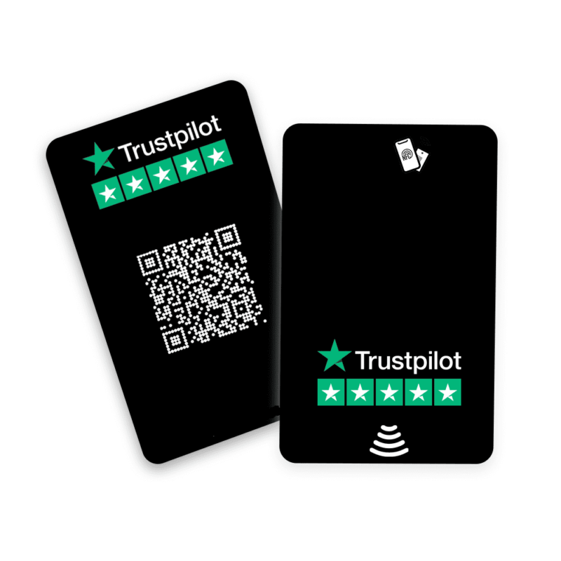 Trustpilot Review Card Black NFC Card