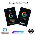 NFC Google Review Cards-Black and Titan White-Simple