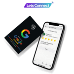 NFC Google Review Cards-Black and Titan White-Simple