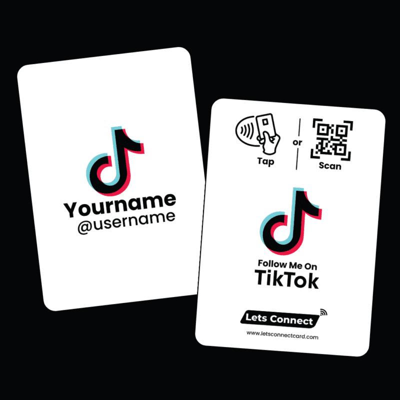 Tik Tok white + BLACK