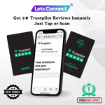 NFC Trustpilot Review Cards-Black and Aqua Green-Simple