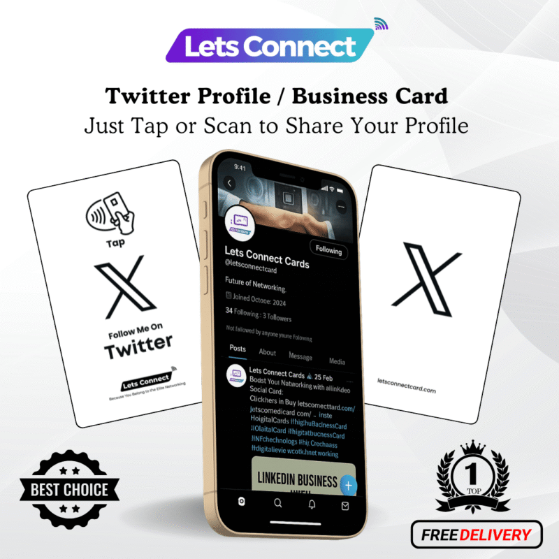 NFC Twitter Business Card-White-Simple