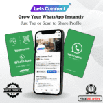 Whatsapp Green-White Review Cards With QR-min