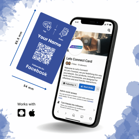 Facebook Business Card with NFC QR Code